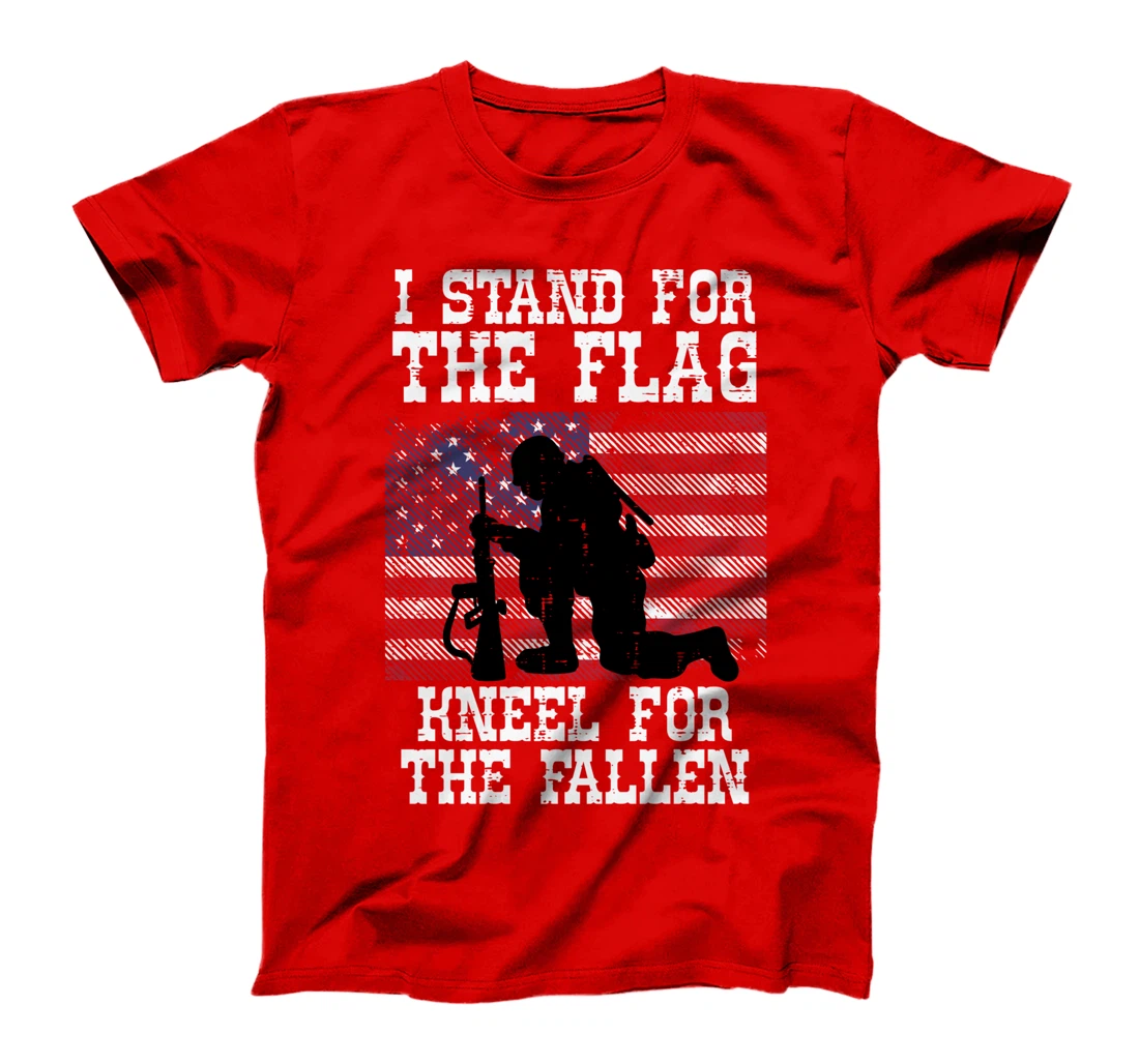 I Stand For The Flag Knee For Fallen Soldier Memorial Day T-Shirt