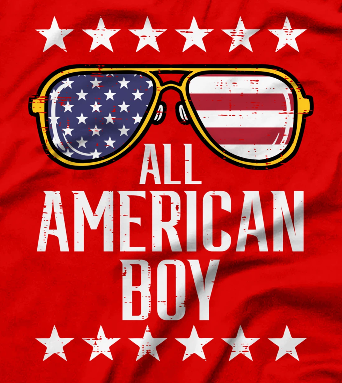All American Boy 4th Of July Memorial Day Matching Family T-Shirt