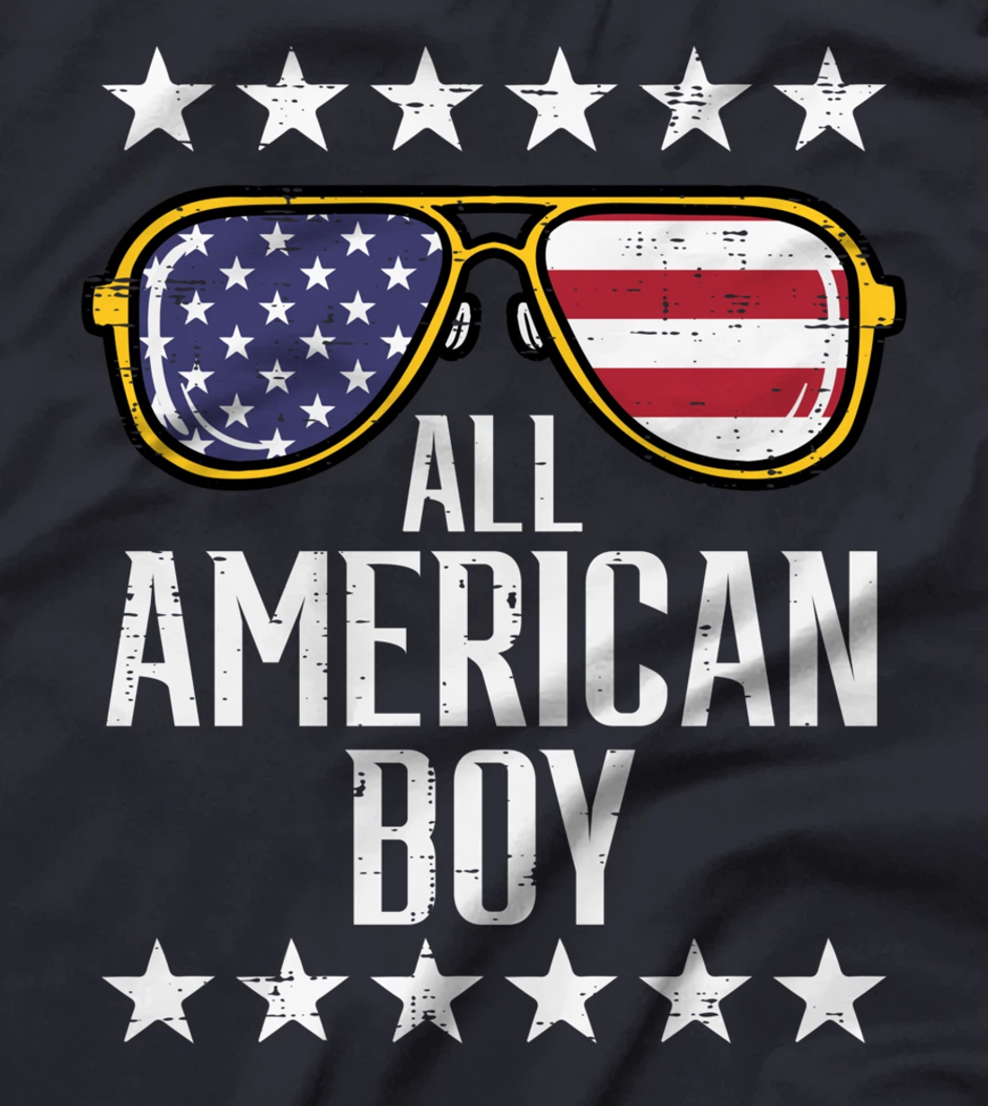 All American Boy 4th Of July Memorial Day Matching Family T-Shirt