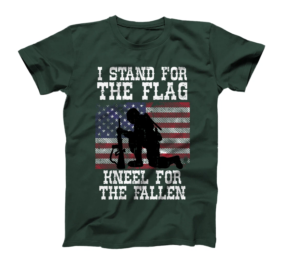 I Stand For The Flag Knee For Fallen Soldier Memorial Day T-Shirt