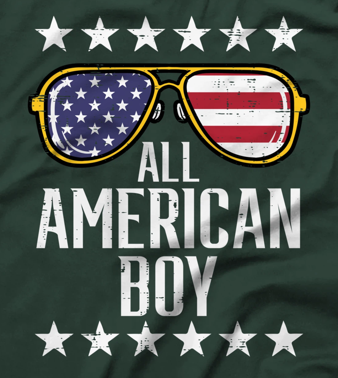 All American Boy 4th Of July Memorial Day Matching Family T-Shirt