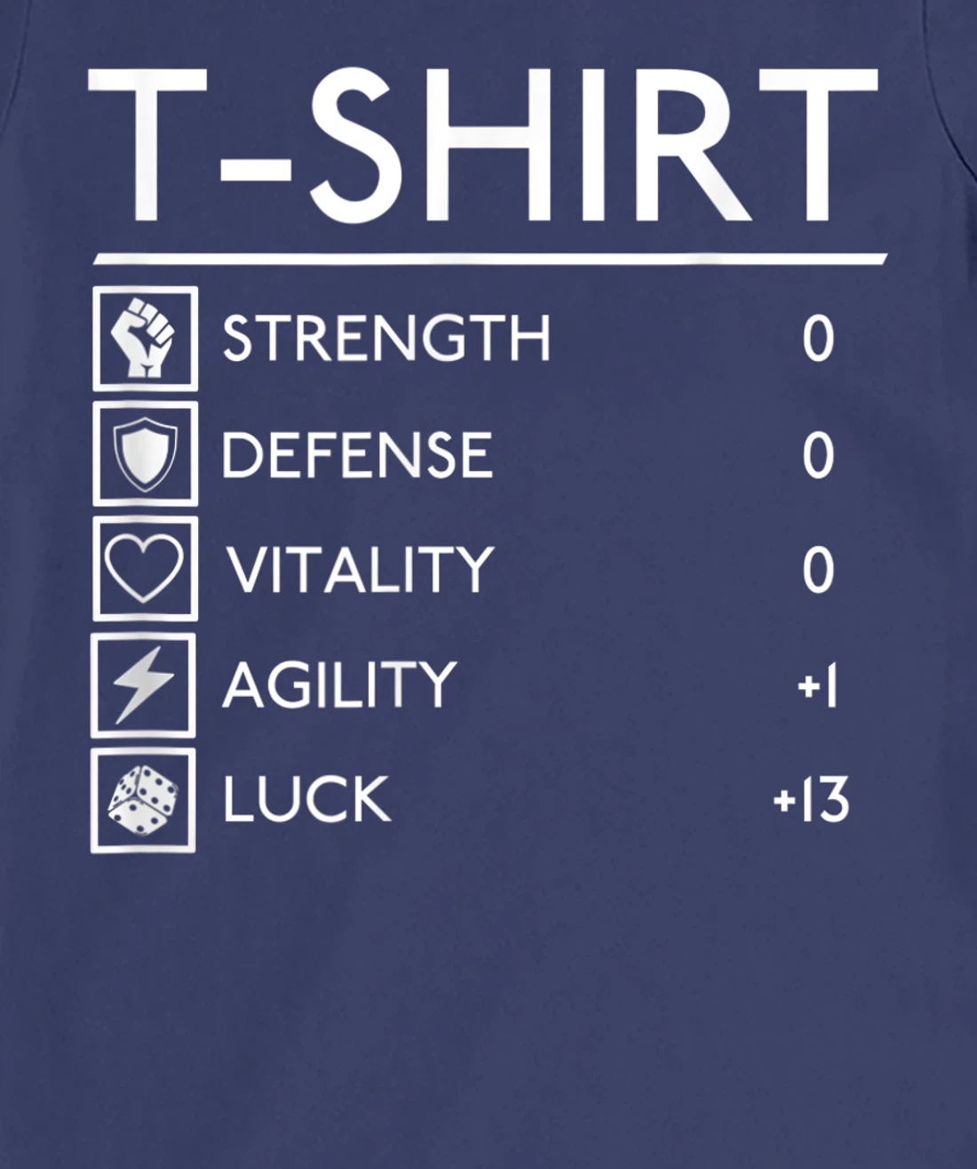 Funny Lucky RPG FRP Armor Gamer Stats board fantasy outfit T-Shirt, Women T-Shirt