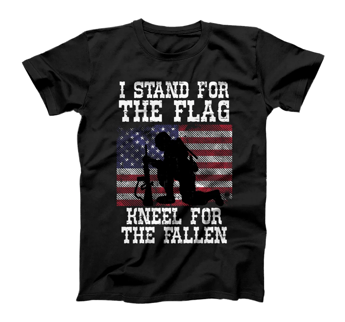 I Stand For The Flag Knee For Fallen Soldier Memorial Day T-Shirt
