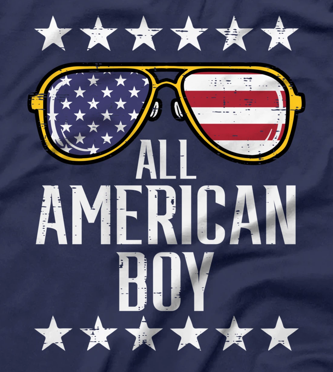 All American Boy 4th Of July Memorial Day Matching Family T-Shirt