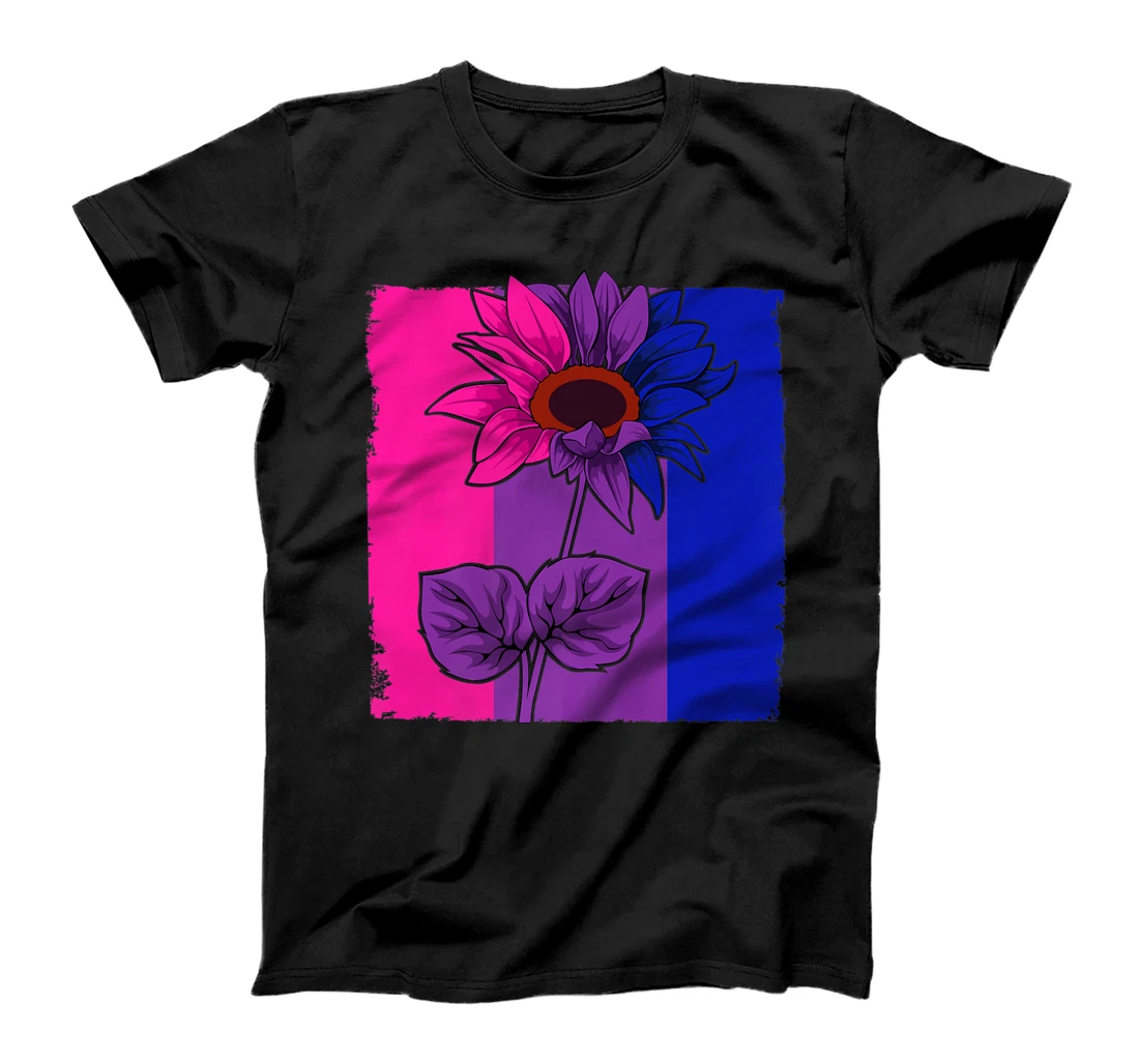 Bisexual Sunflower LGBT-Q Cute Animal Subtle Bi Pride Flag T-Shirt, Women T-Shirt