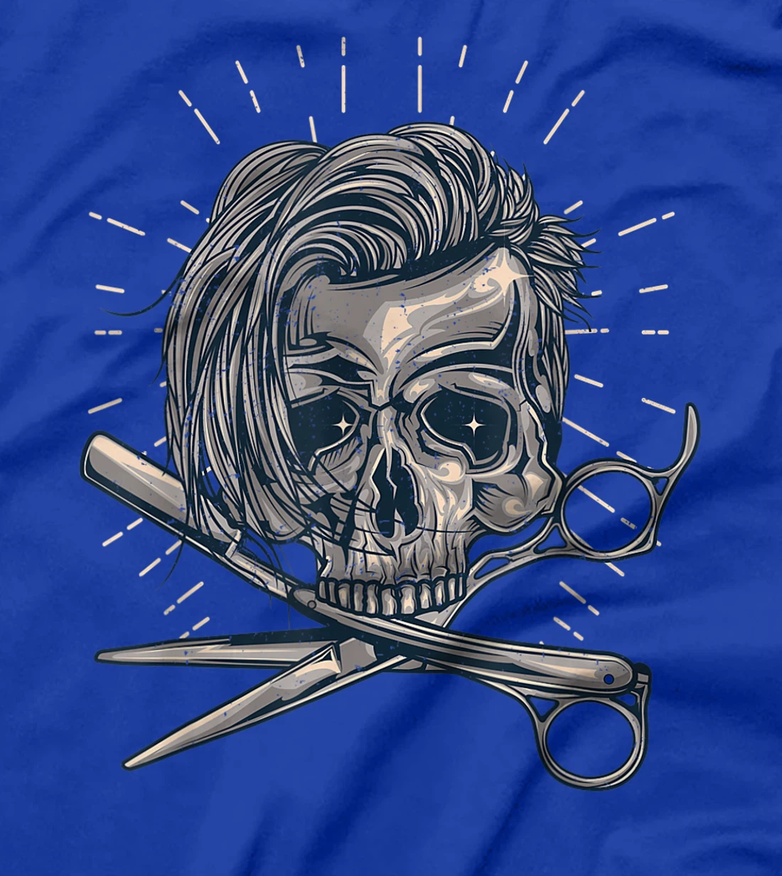 Funny Hairdresser Designs For Men Women Skull Hair Stylist T-Shirt, Women T-Shirt