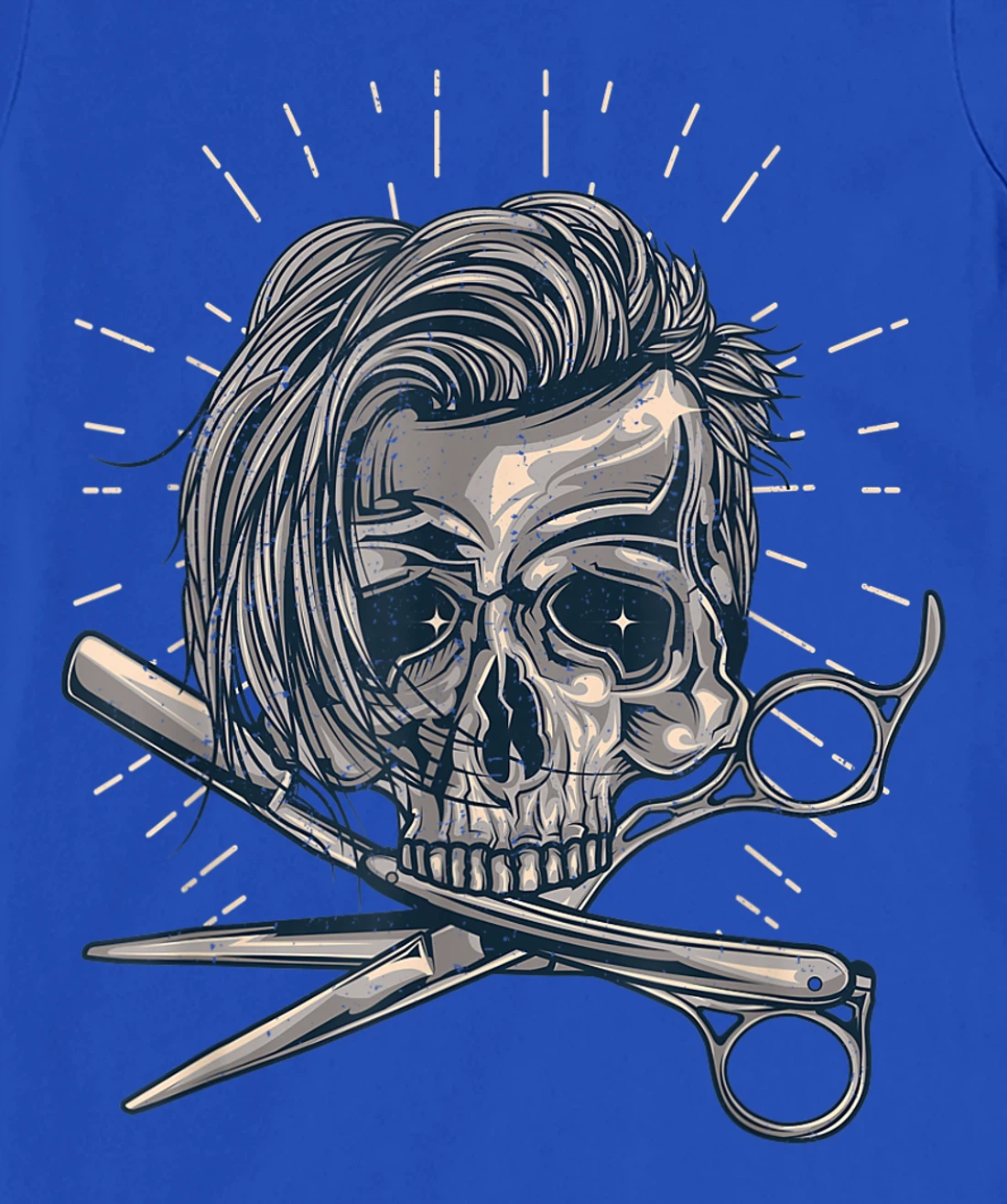 Funny Hairdresser Designs For Men Women Skull Hair Stylist T-Shirt, Women T-Shirt