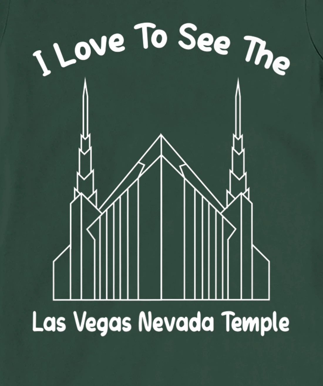 Las Vegas NV Temple, I love to see my temple, primary T-Shirt, Kid T-Shirt and Women T-Shirt