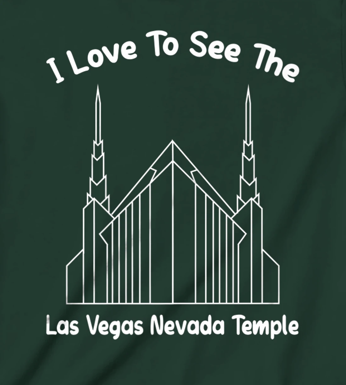 Las Vegas NV Temple, I love to see my temple, primary T-Shirt, Kid T-Shirt and Women T-Shirt