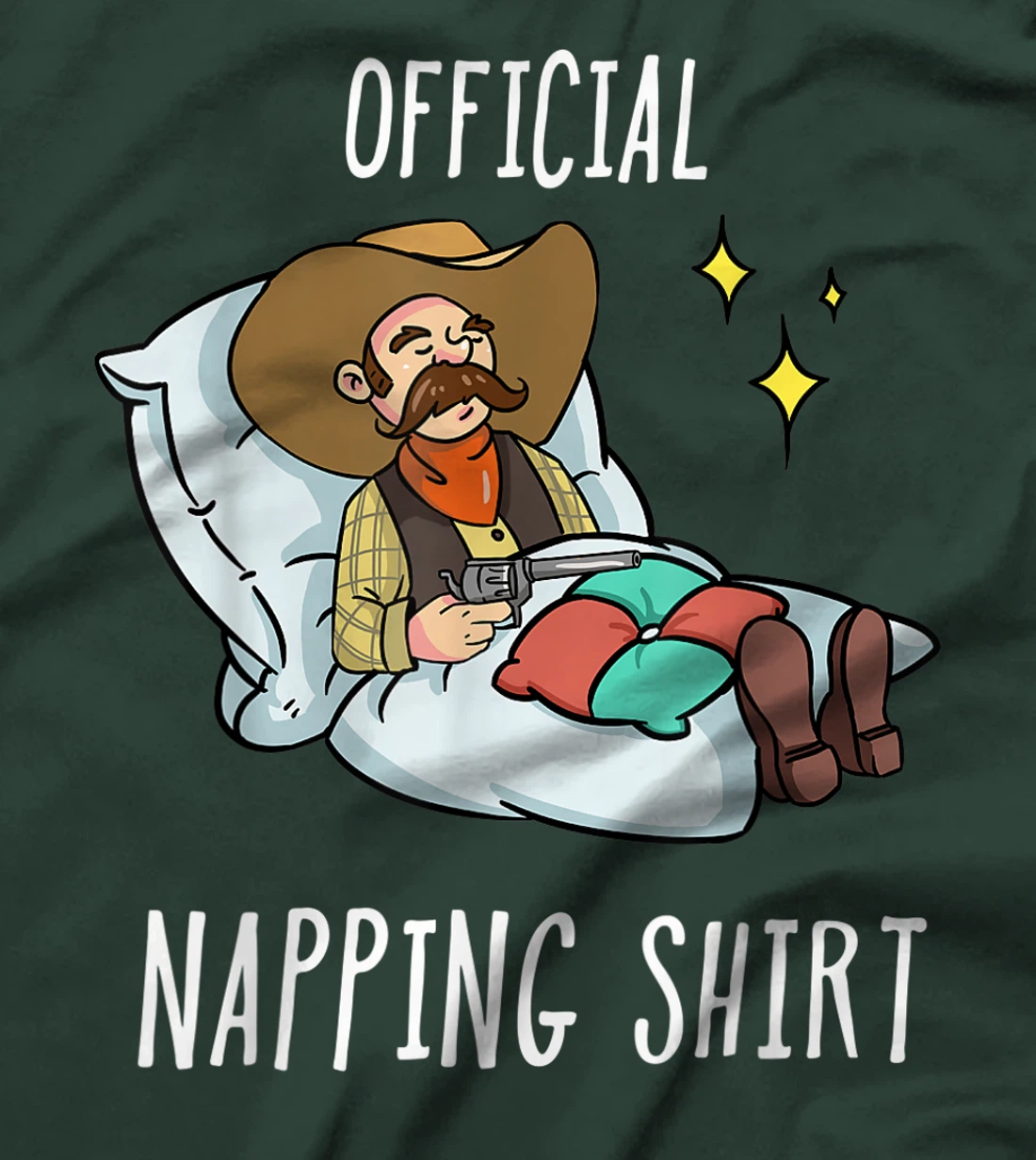 Sleeping Cowboy Pajamas Sleepyhead T-Shirt, Kid T-Shirt and Women T-Shirt