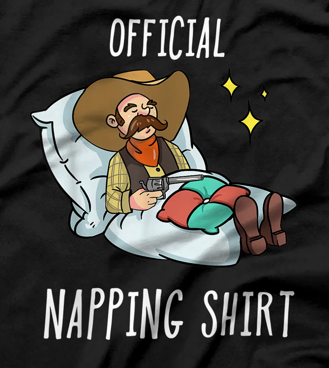 Sleeping Cowboy Pajamas Sleepyhead T-Shirt, Kid T-Shirt and Women T-Shirt