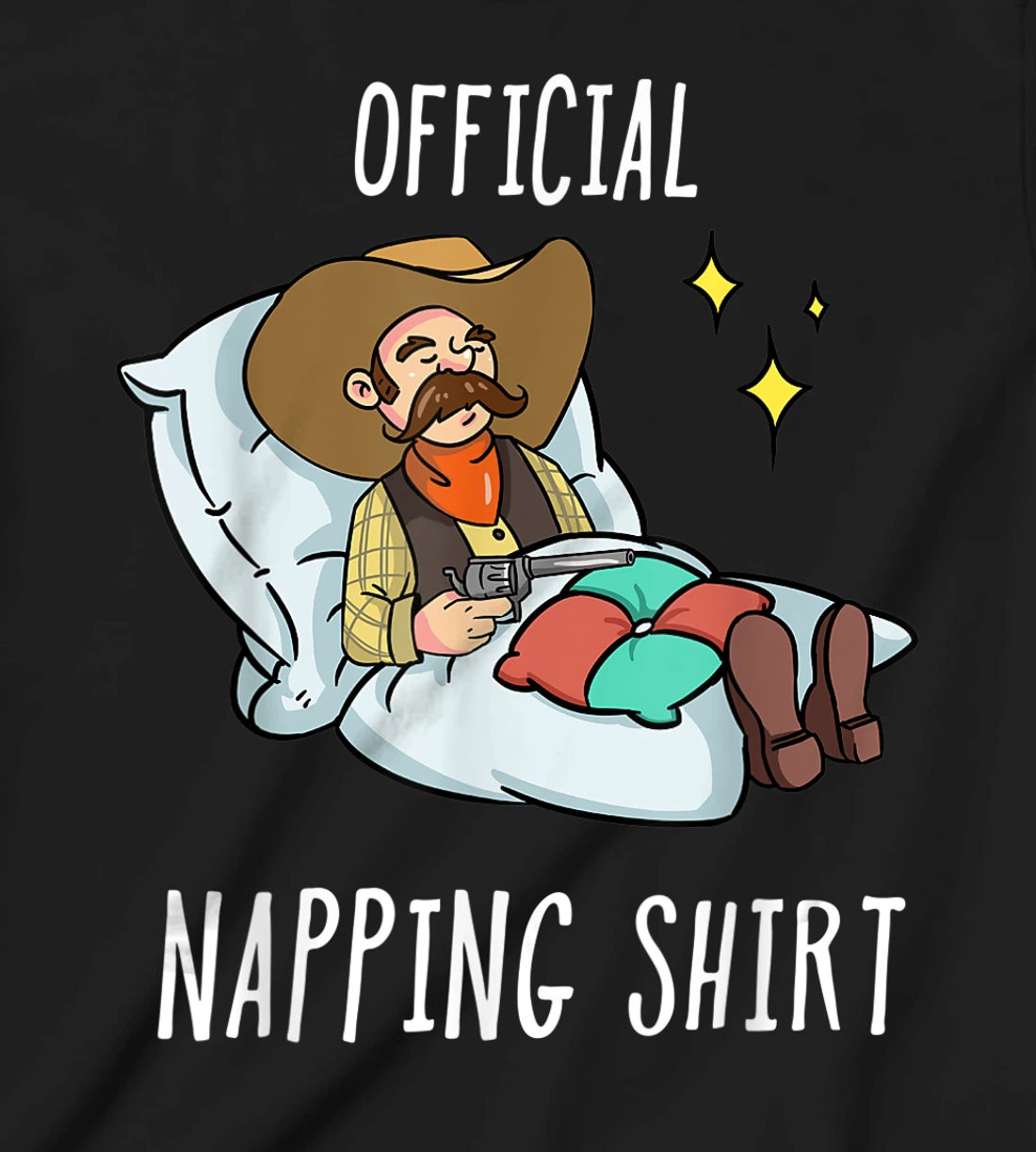 Sleeping Cowboy Pajamas Sleepyhead T-Shirt, Kid T-Shirt and Women T-Shirt