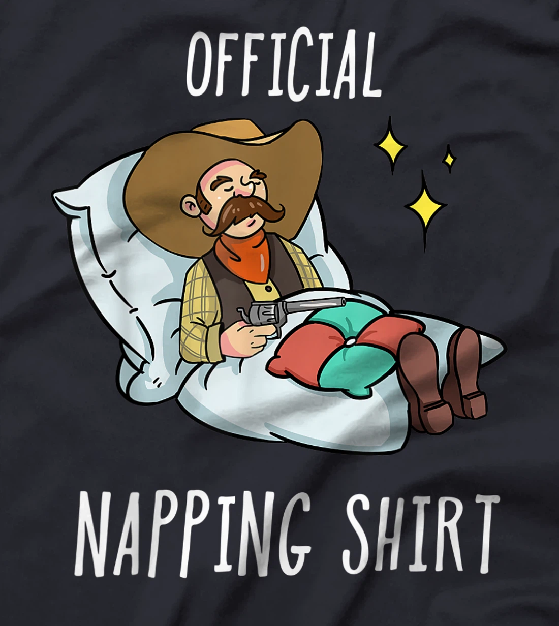 Sleeping Cowboy Pajamas Sleepyhead T-Shirt, Kid T-Shirt and Women T-Shirt