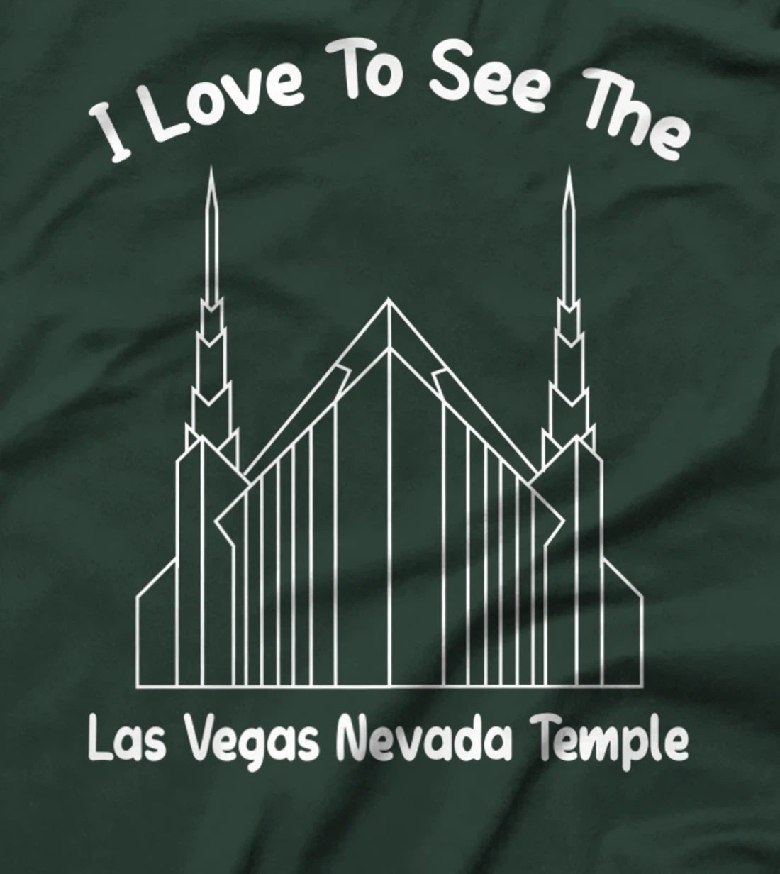 Las Vegas NV Temple, I love to see my temple, primary T-Shirt, Kid T-Shirt and Women T-Shirt