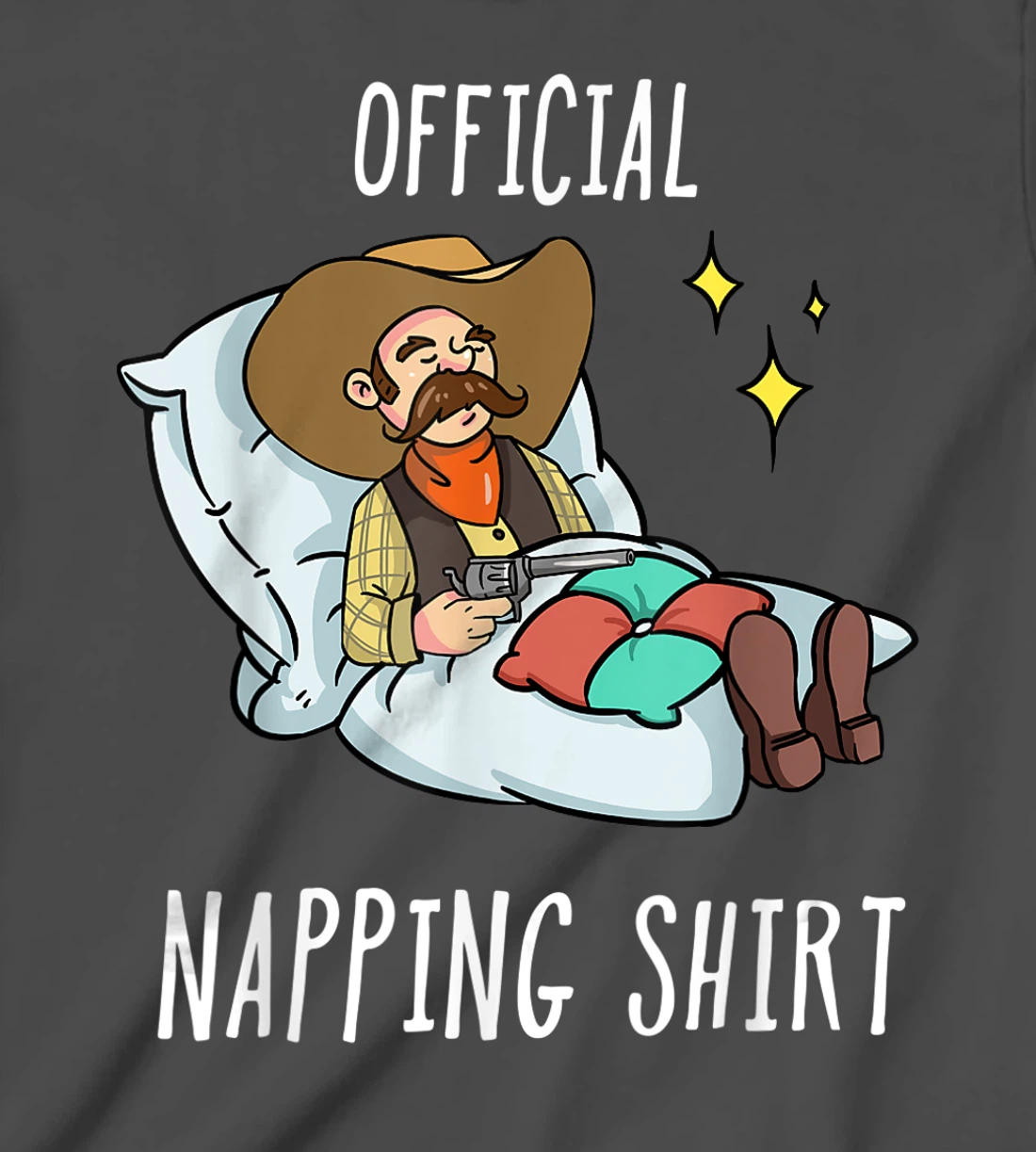 Sleeping Cowboy Pajamas Sleepyhead T-Shirt, Kid T-Shirt and Women T-Shirt