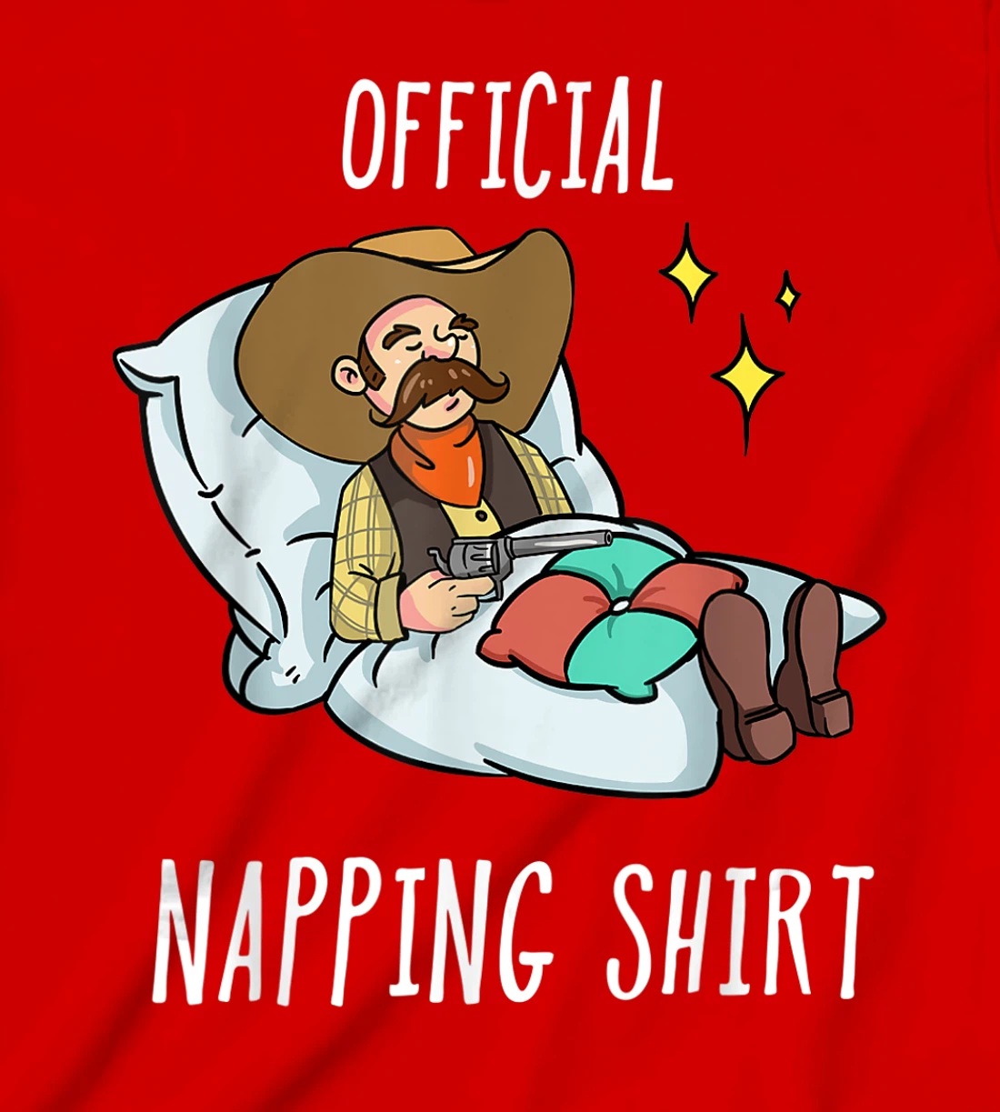 Sleeping Cowboy Pajamas Sleepyhead T-Shirt, Kid T-Shirt and Women T-Shirt