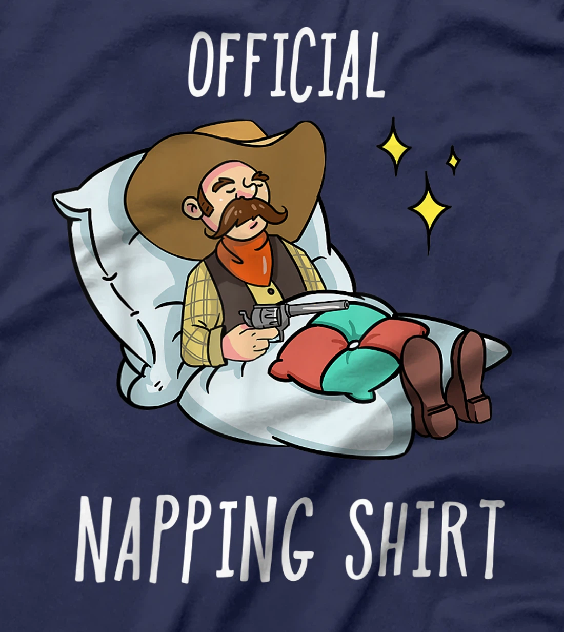 Sleeping Cowboy Pajamas Sleepyhead T-Shirt, Kid T-Shirt and Women T-Shirt