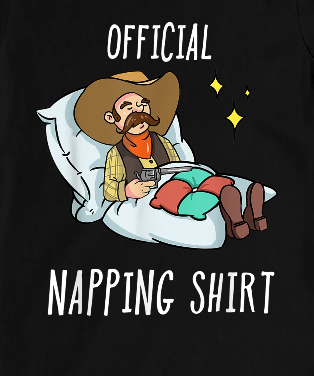 Sleeping Cowboy Pajamas Sleepyhead T-Shirt, Kid T-Shirt and Women T-Shirt
