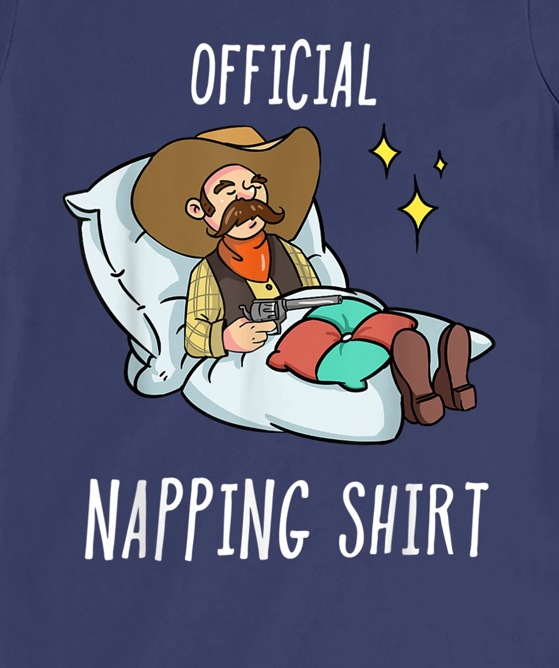 Sleeping Cowboy Pajamas Sleepyhead T-Shirt, Kid T-Shirt and Women T-Shirt