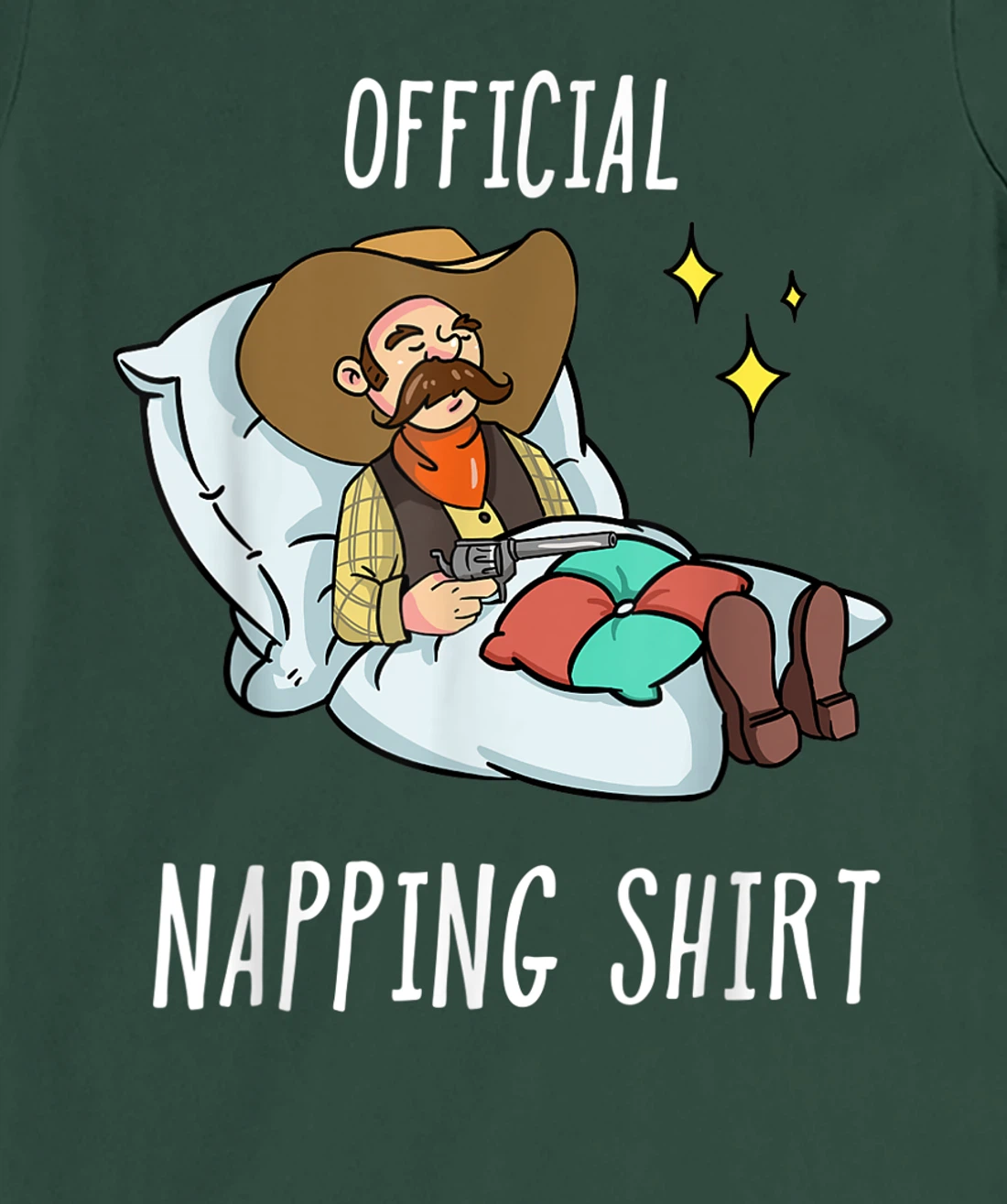 Sleeping Cowboy Pajamas Sleepyhead T-Shirt, Kid T-Shirt and Women T-Shirt