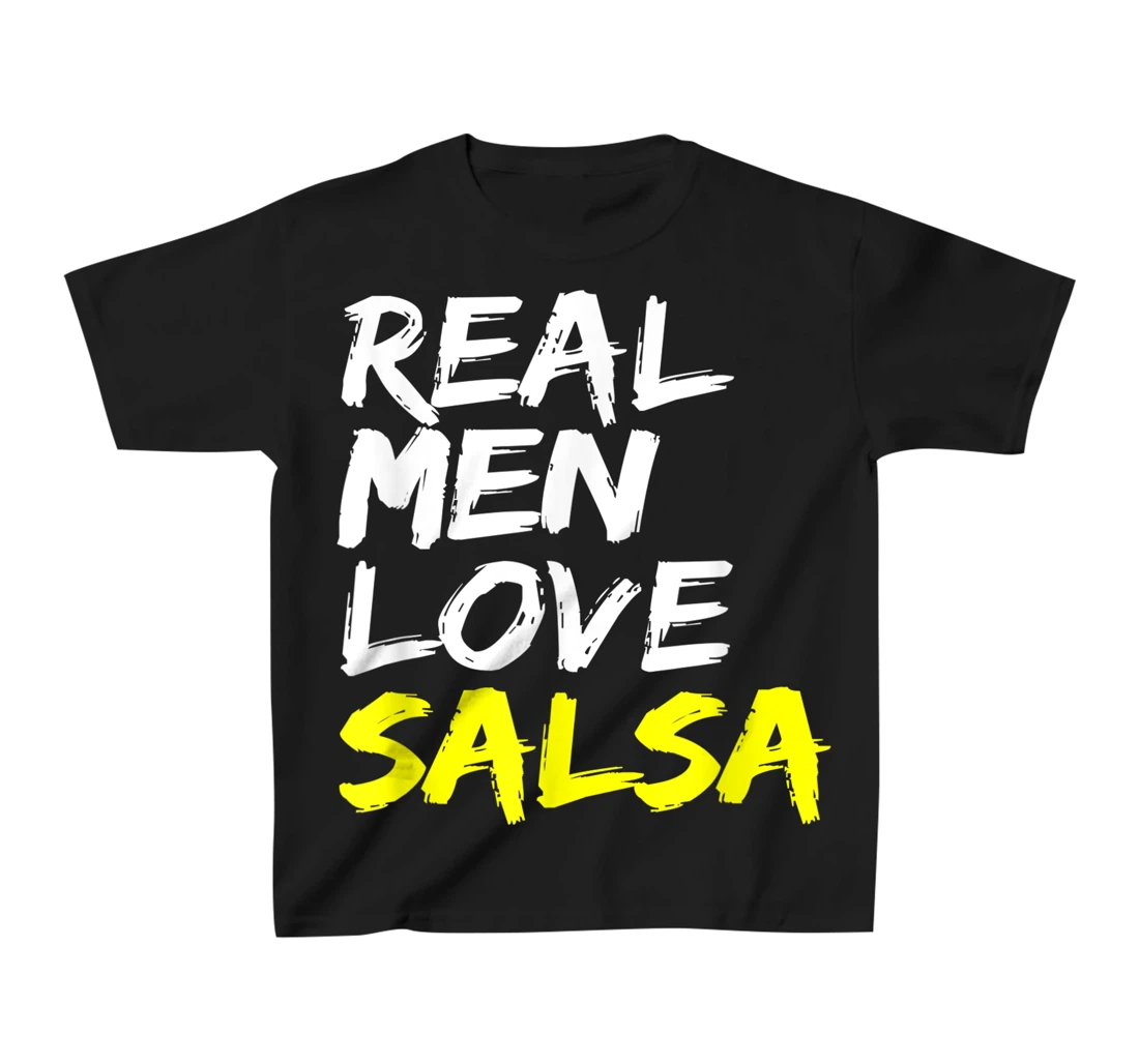 Salsa Dancer Dance Partner Mens Outfit Real Men Love Salsa T-Shirt, Kid T-Shirt