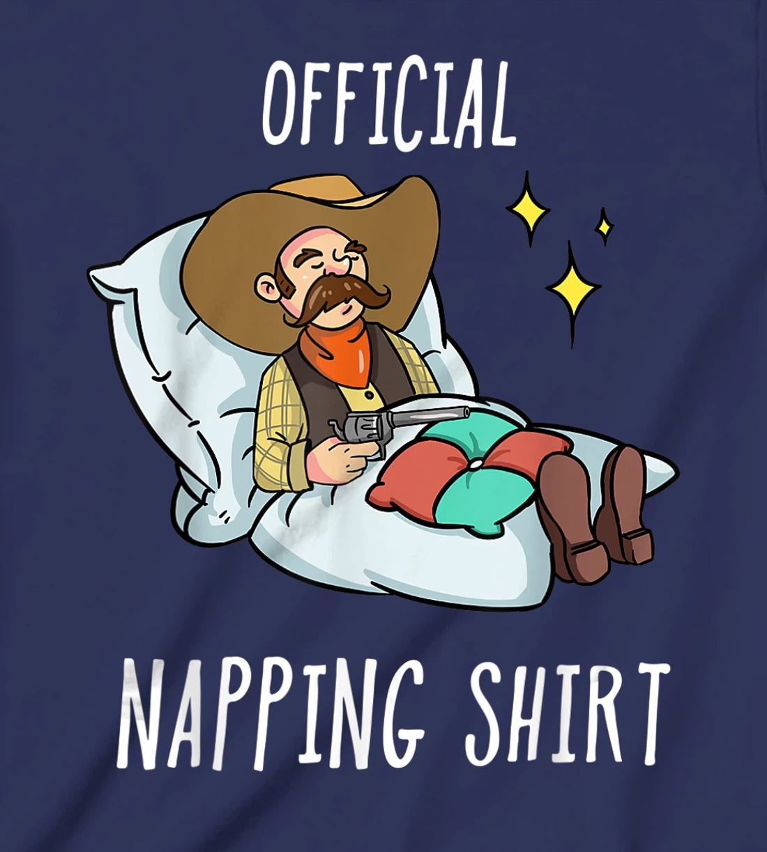 Sleeping Cowboy Pajamas Sleepyhead T-Shirt, Kid T-Shirt and Women T-Shirt
