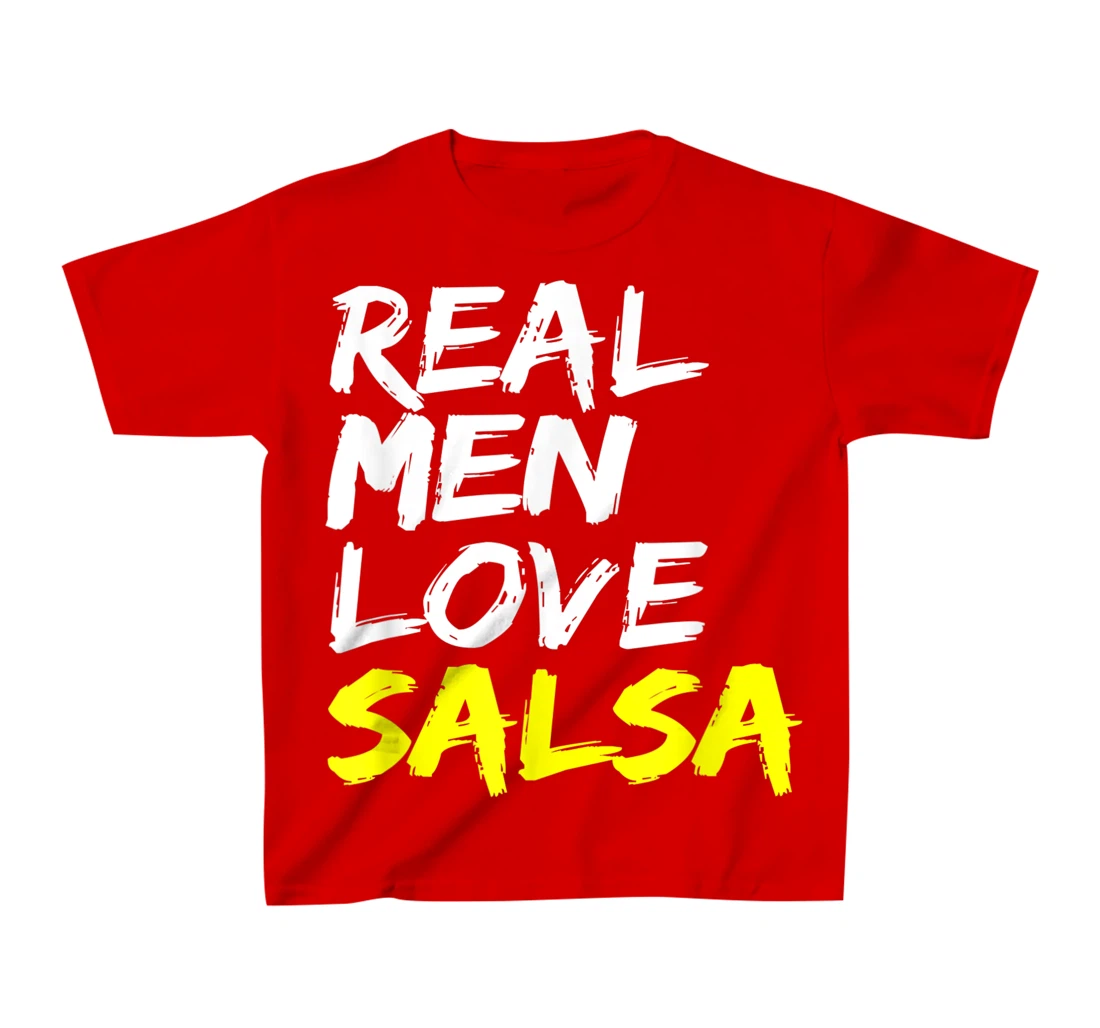 Salsa Dancer Dance Partner Mens Outfit Real Men Love Salsa T-Shirt, Kid T-Shirt