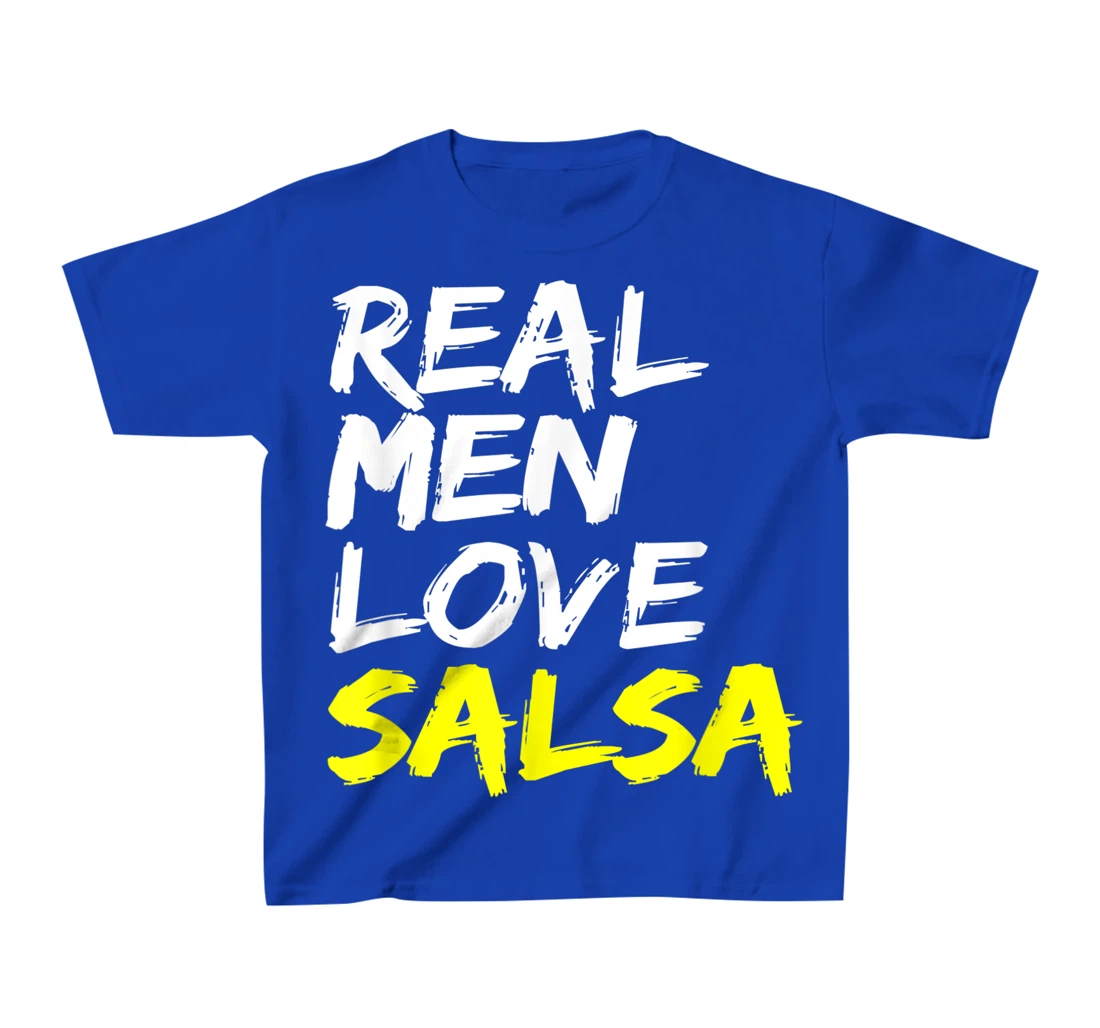 Salsa Dancer Dance Partner Mens Outfit Real Men Love Salsa T-Shirt, Kid T-Shirt