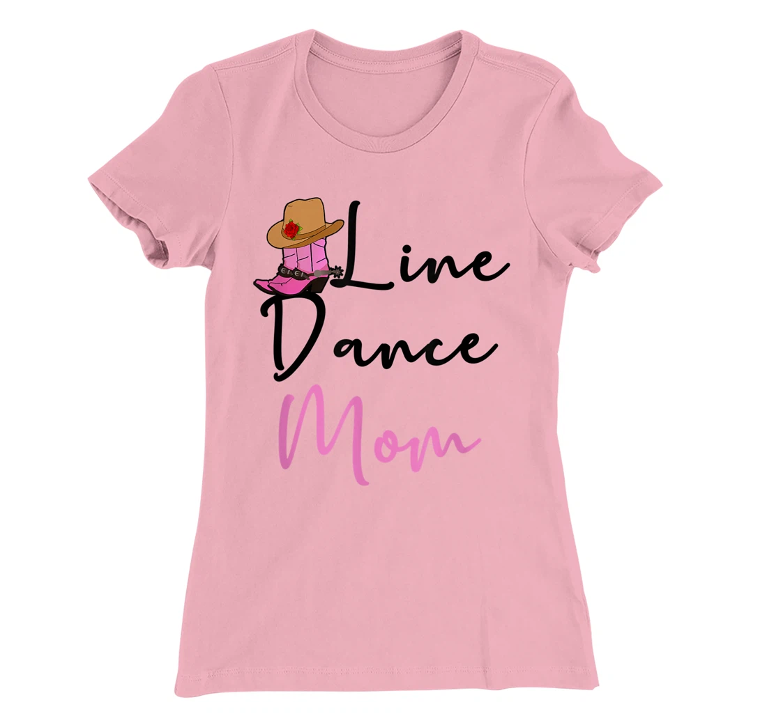 Line Dance Mom Country Music Western Dancer Cowgirl Mother T-Shirt, Women T-Shirt