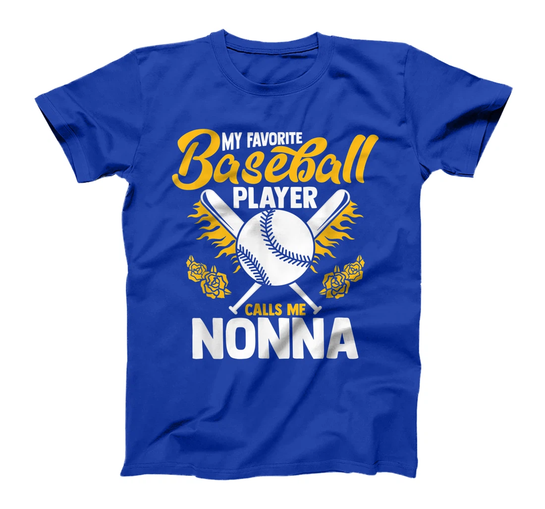 My Favorite Baseball Player Calls Me Nonna Granny T-Shirt, Women T-Shirt