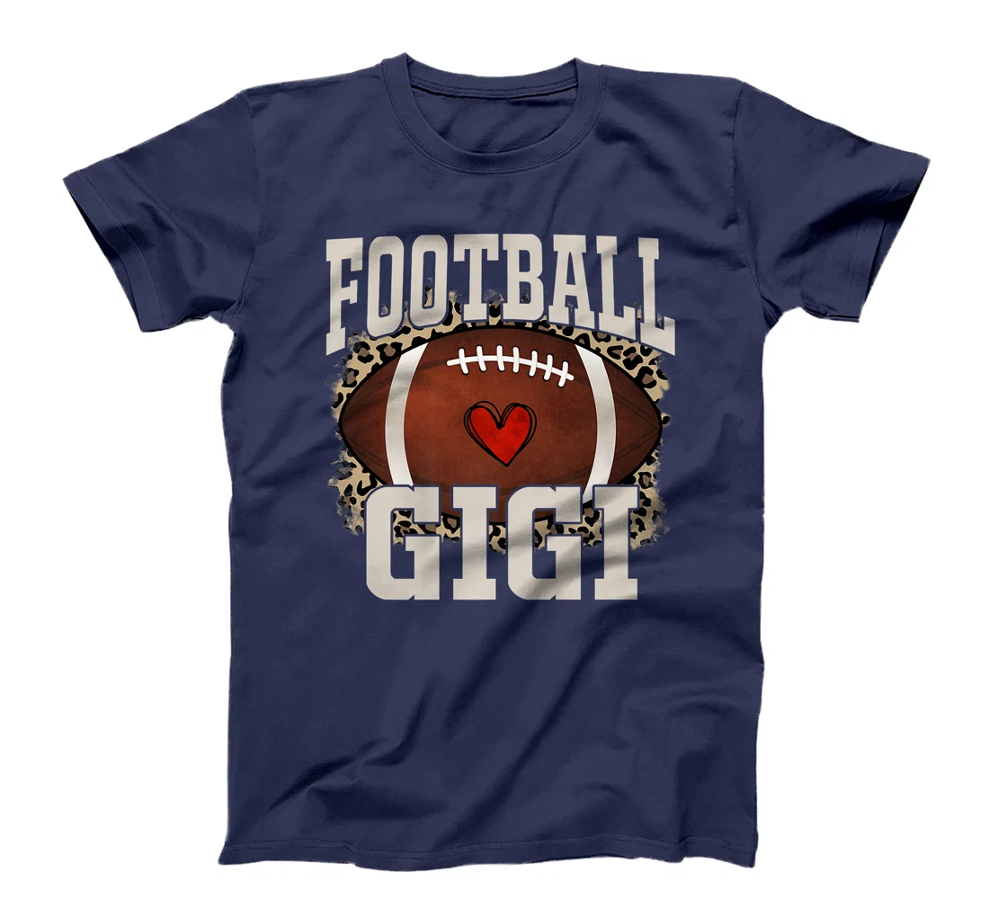 Football Gigi Leopard Print T-Shirt, Women T-Shirt