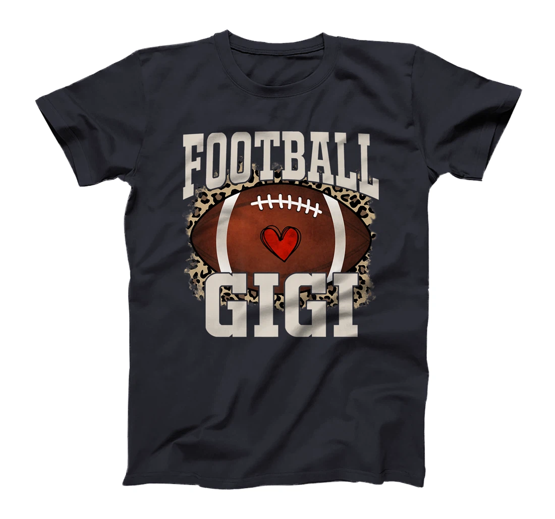 Football Gigi Leopard Print T-Shirt, Women T-Shirt