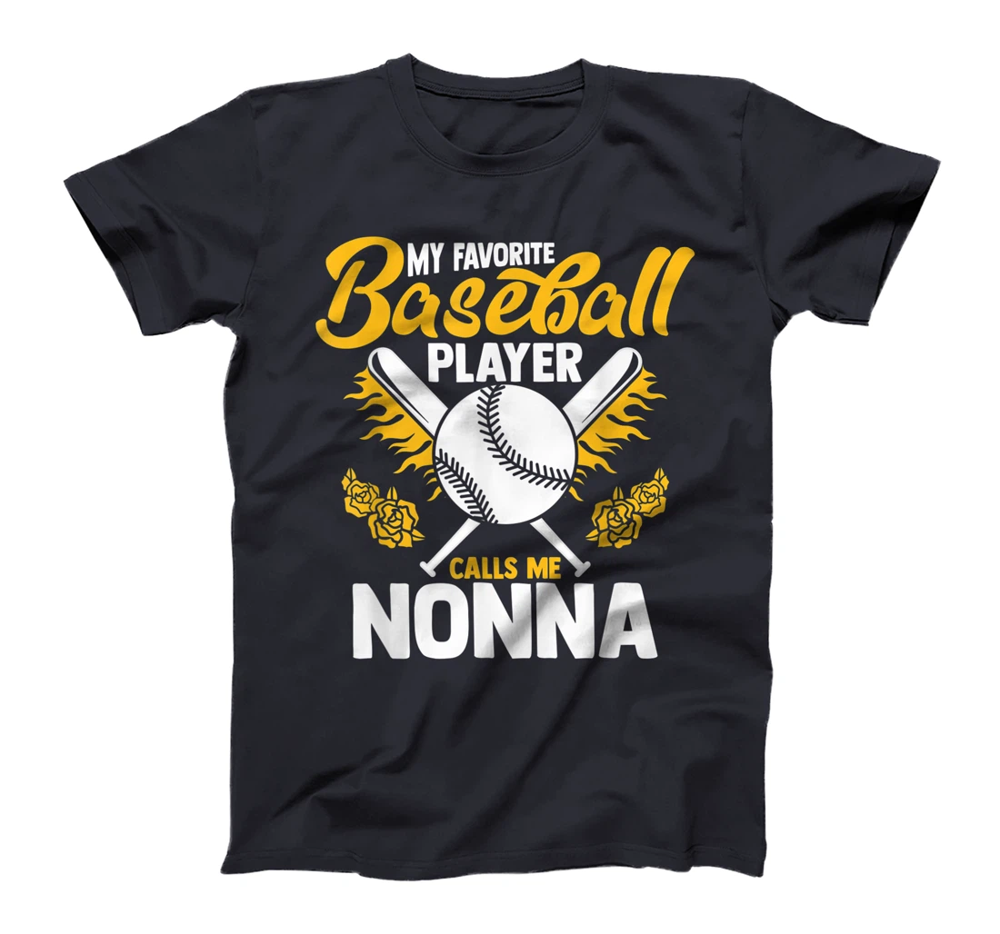 My Favorite Baseball Player Calls Me Nonna Granny T-Shirt, Women T-Shirt