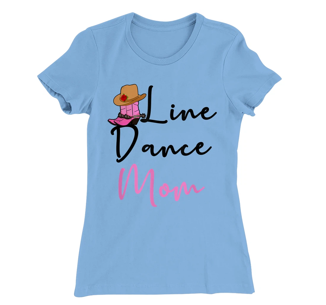 Line Dance Mom Country Music Western Dancer Cowgirl Mother T-Shirt, Women T-Shirt