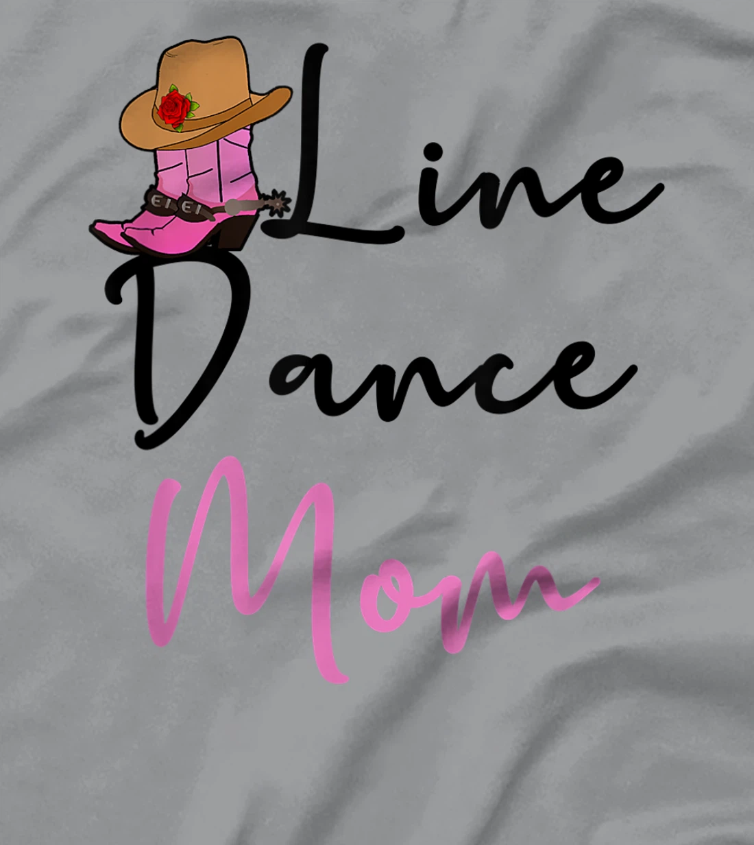 Line Dance Mom Country Music Western Dancer Cowgirl Mother T-Shirt, Women T-Shirt