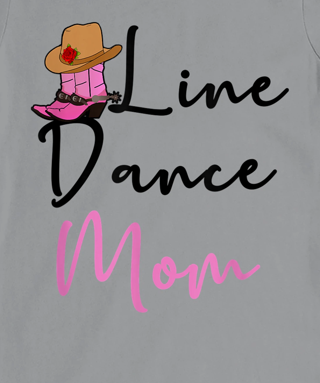 Line Dance Mom Country Music Western Dancer Cowgirl Mother T-Shirt, Women T-Shirt