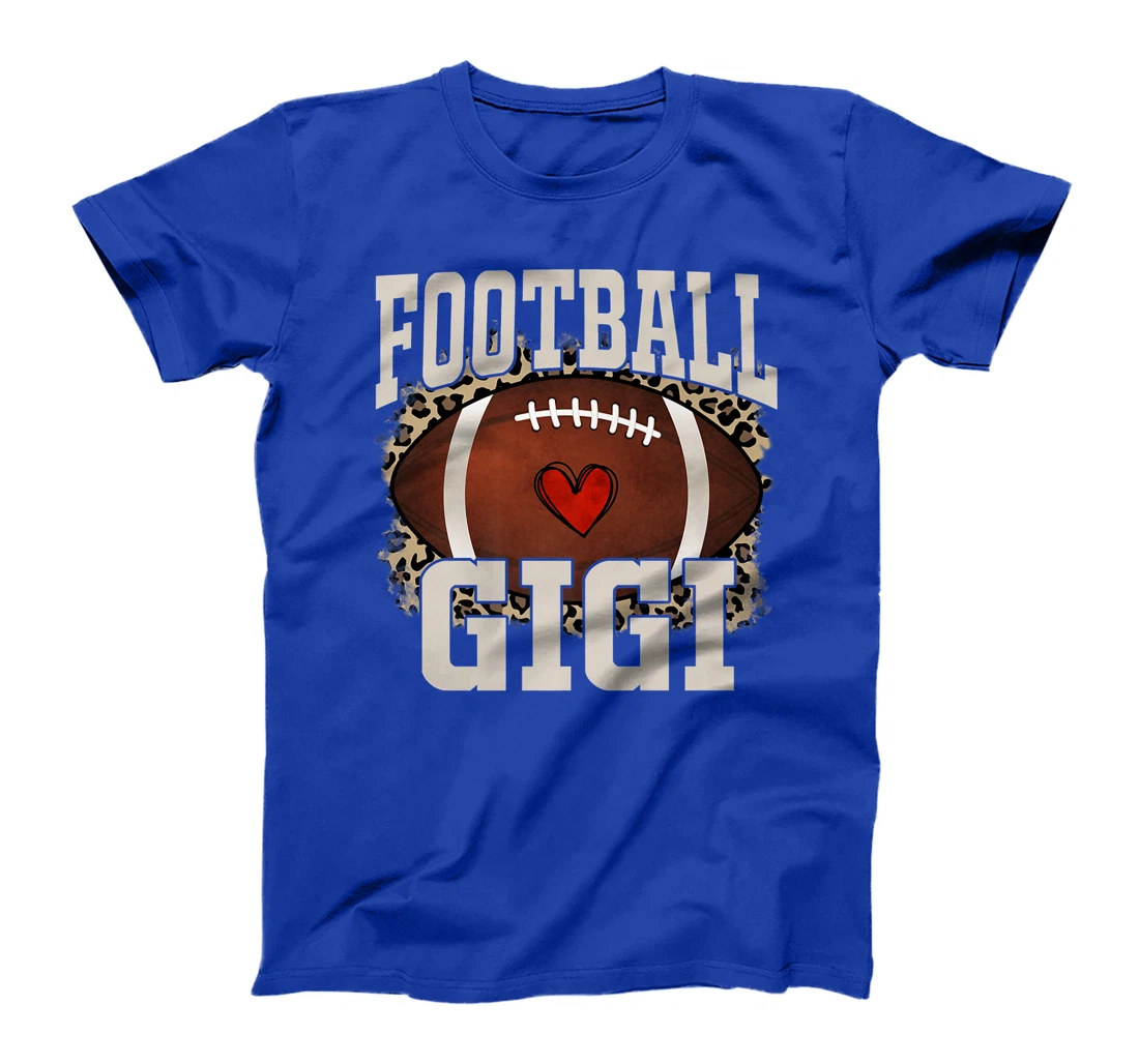 Football Gigi Leopard Print T-Shirt, Women T-Shirt