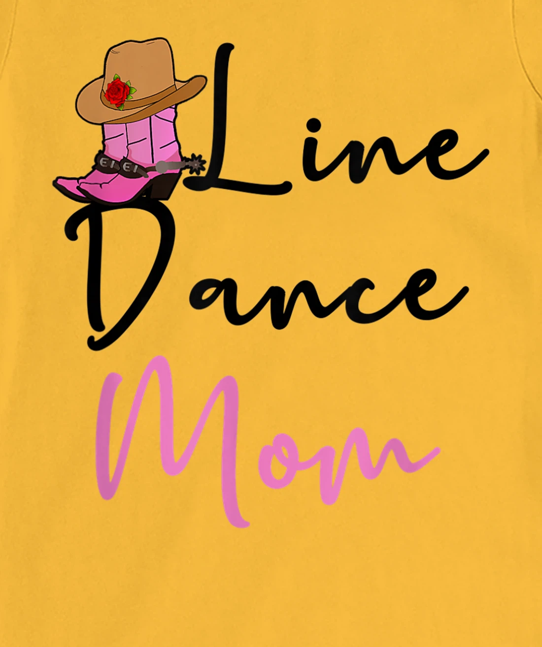 Line Dance Mom Country Music Western Dancer Cowgirl Mother T-Shirt, Women T-Shirt