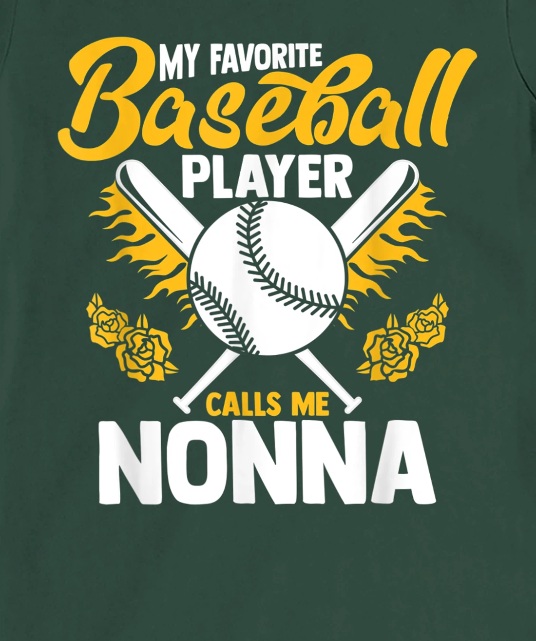 My Favorite Baseball Player Calls Me Nonna Granny T-Shirt, Women T-Shirt