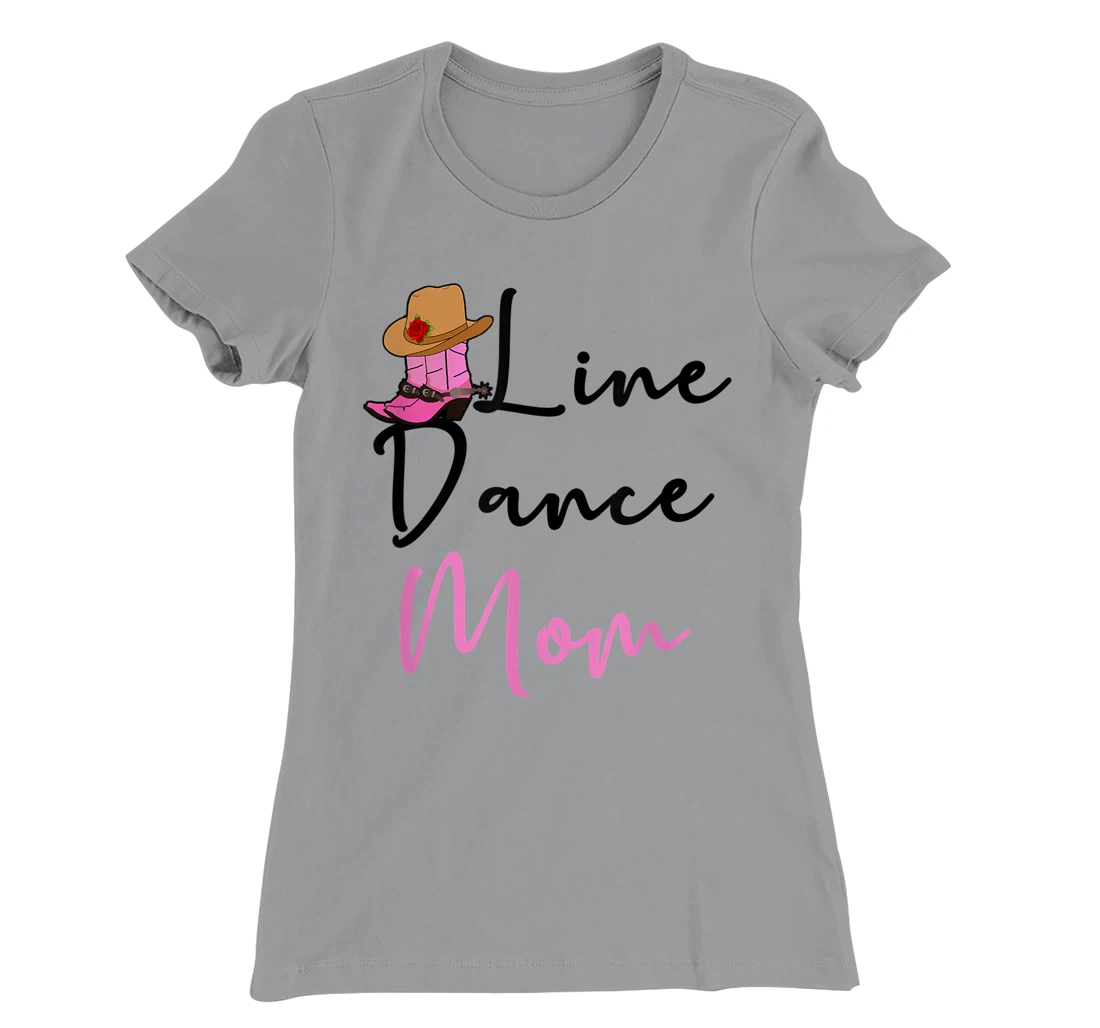 Line Dance Mom Country Music Western Dancer Cowgirl Mother T-Shirt, Women T-Shirt