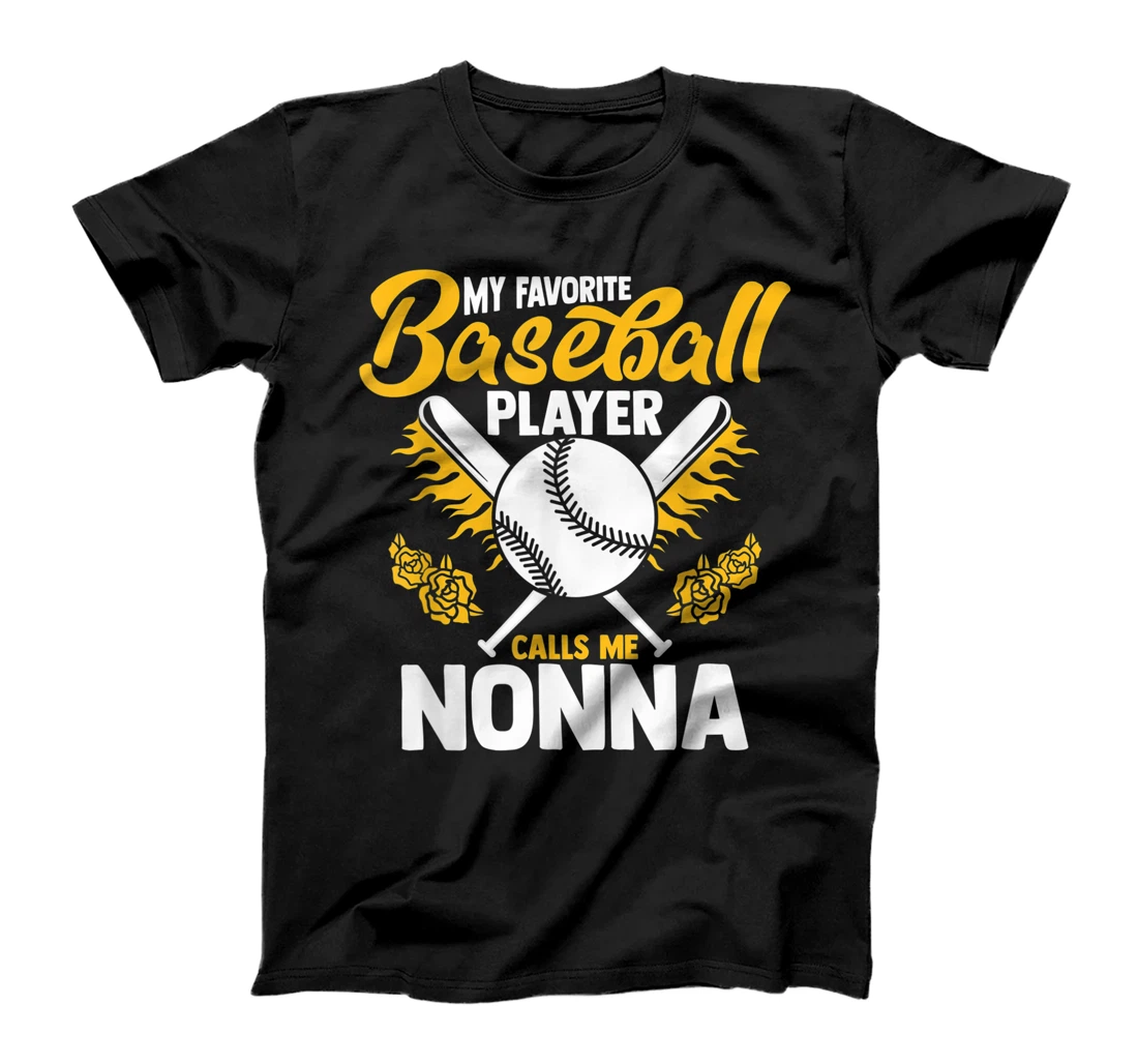 My Favorite Baseball Player Calls Me Nonna Granny T-Shirt, Women T-Shirt