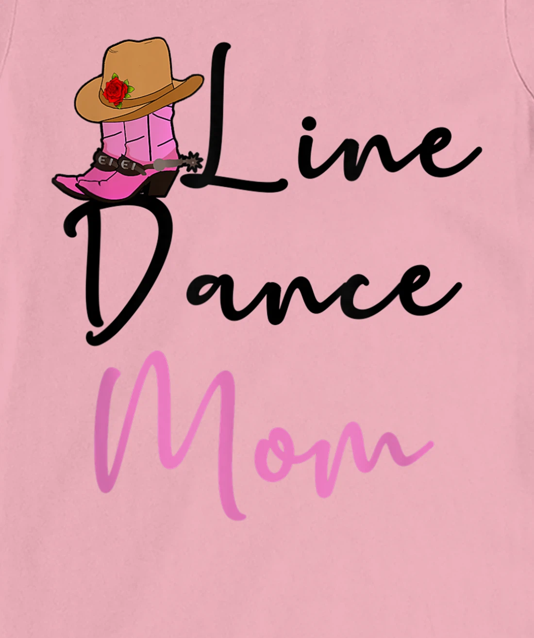Line Dance Mom Country Music Western Dancer Cowgirl Mother T-Shirt, Women T-Shirt