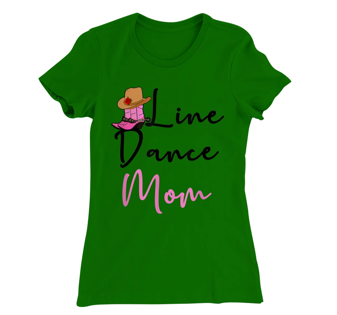 Line Dance Mom Country Music Western Dancer Cowgirl Mother T-Shirt, Women T-Shirt