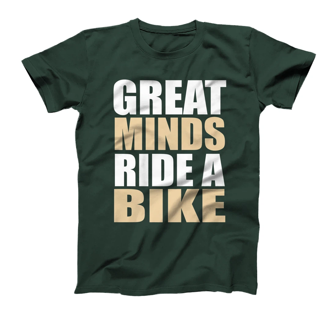 Great Minds Ride A Bike - Cyclist Mountain Biker EBike T-Shirt, Women T-Shirt