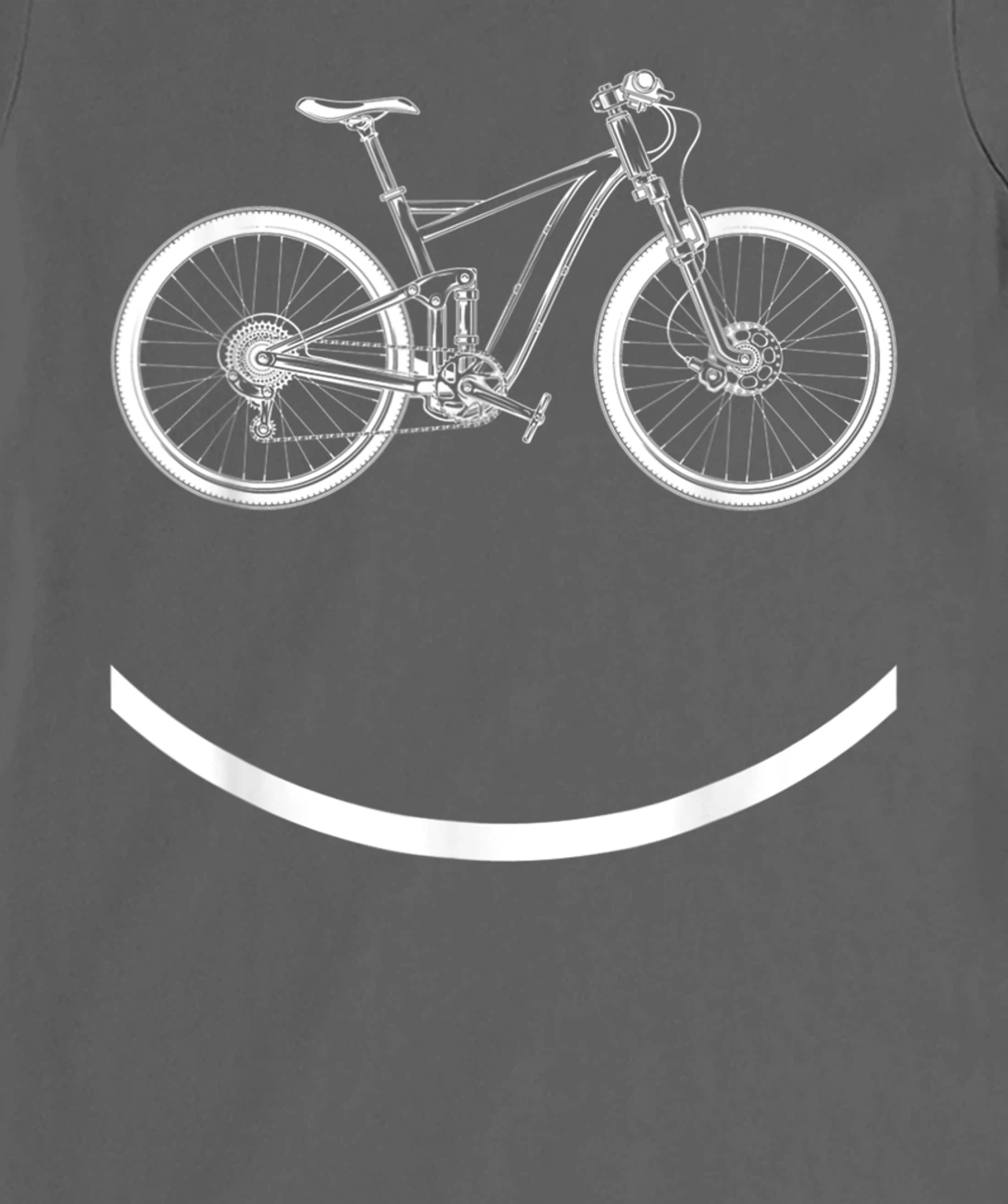 Bike Smiley Face MTB Cycling T-Shirt, Women T-Shirt
