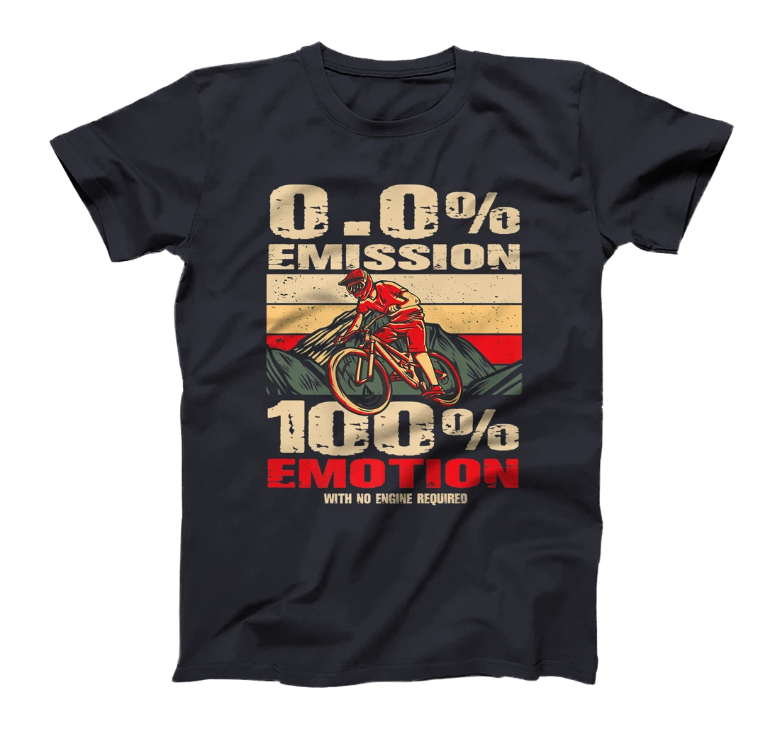 Mountain bike electric bike - 0% emission 100% emotion T-Shirt, Women T-Shirt