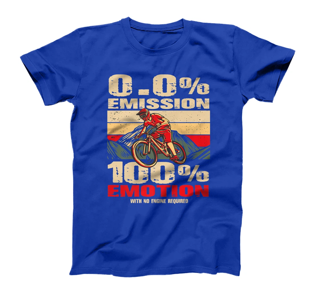 Mountain bike electric bike - 0% emission 100% emotion T-Shirt, Women T-Shirt