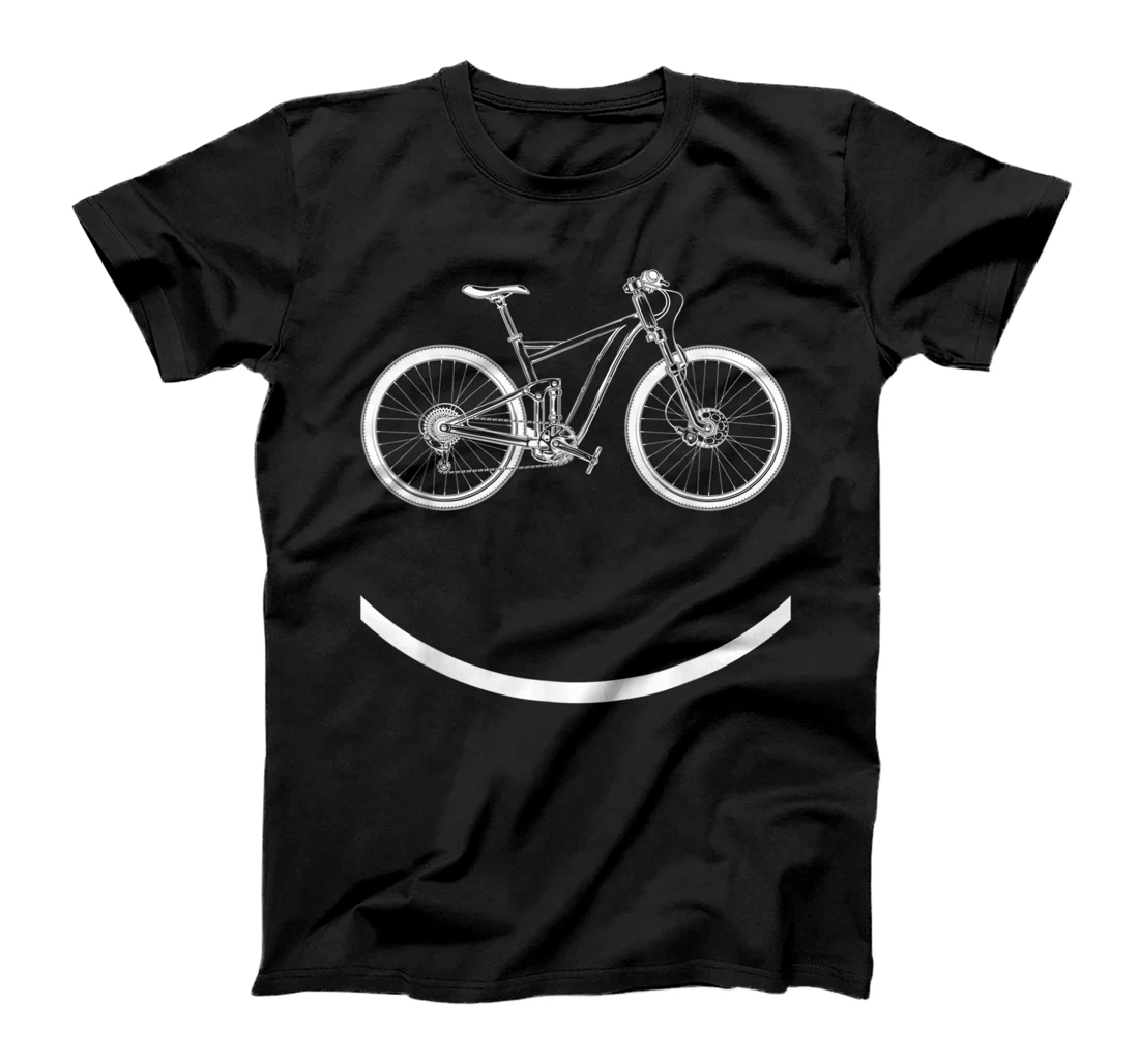 Bike Smiley Face MTB Cycling T-Shirt, Women T-Shirt