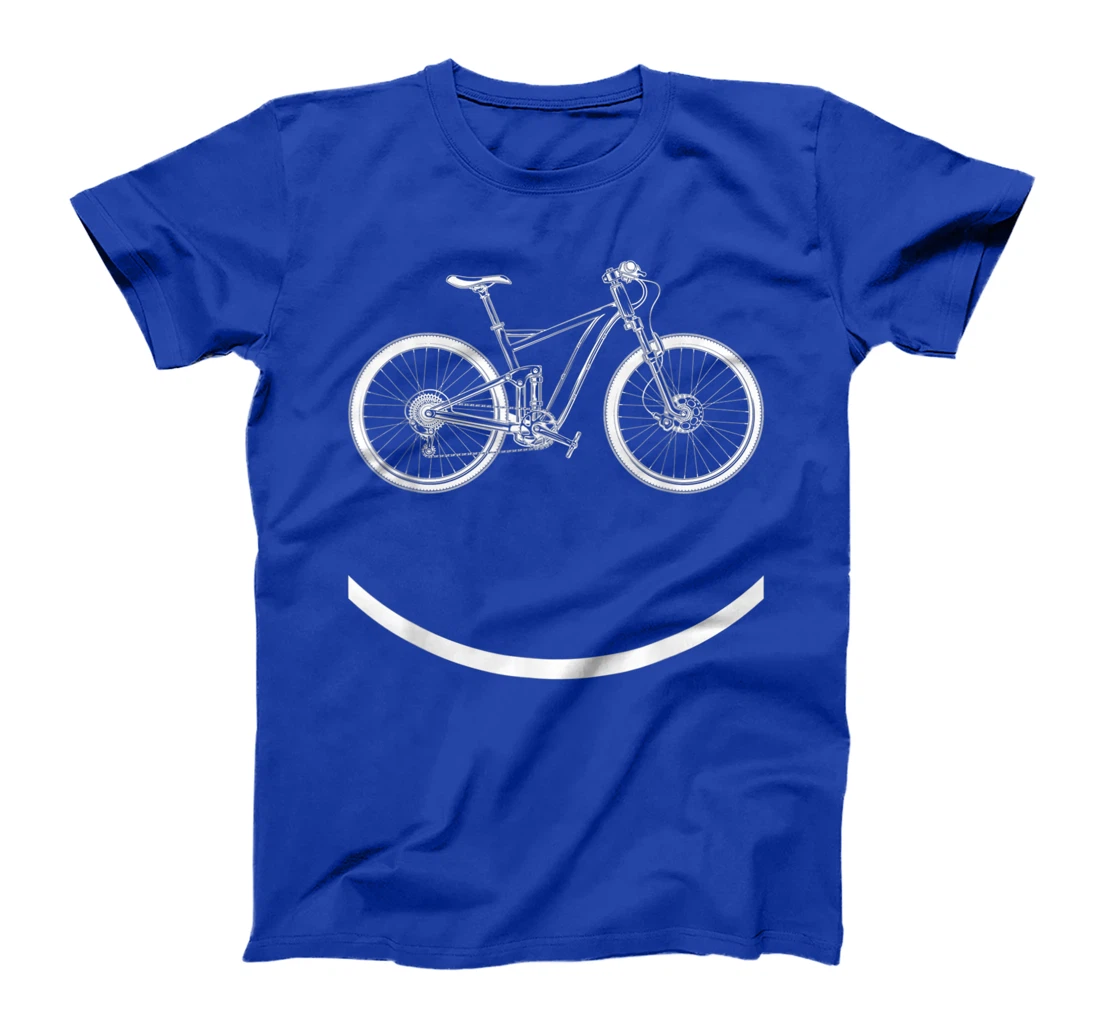 Bike Smiley Face MTB Cycling T-Shirt, Women T-Shirt