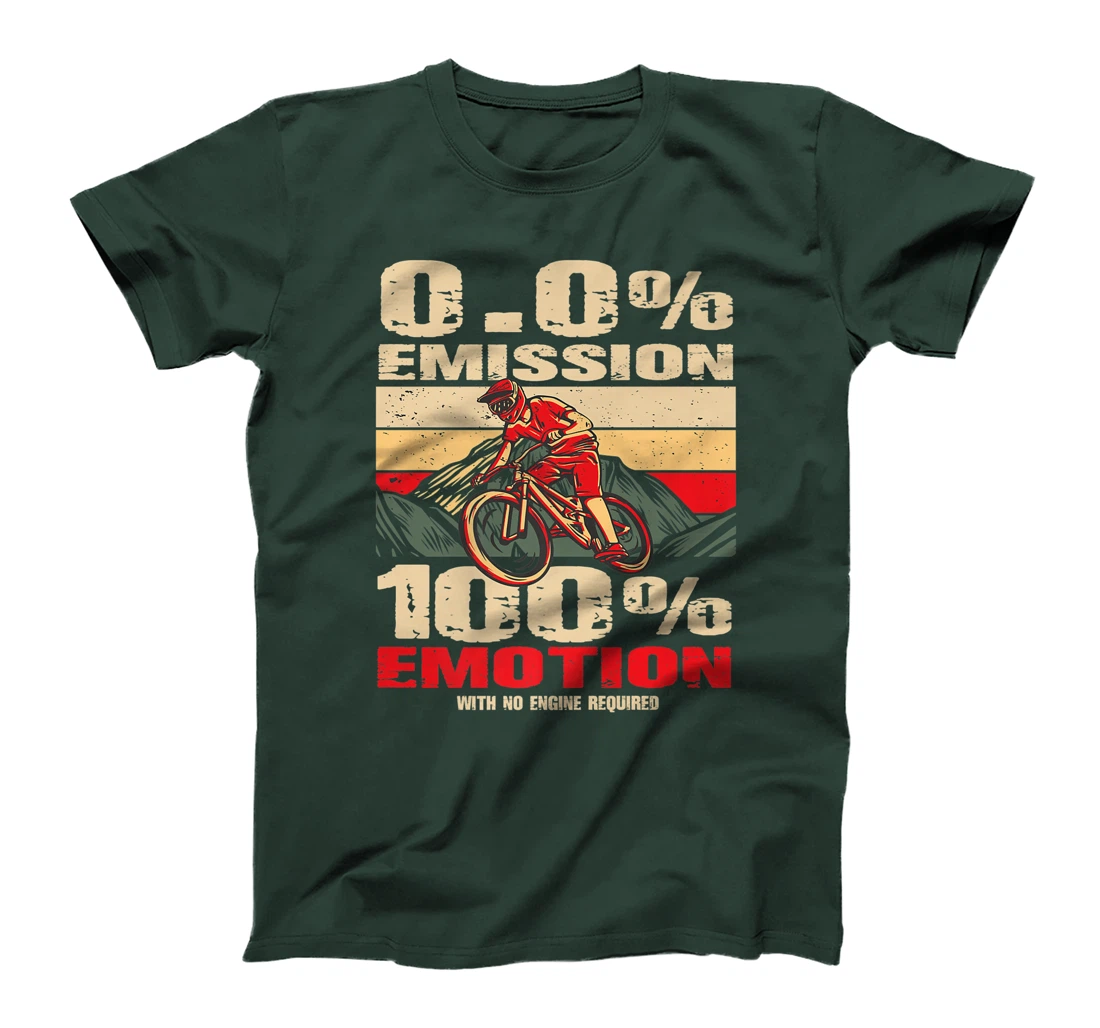 Mountain bike electric bike - 0% emission 100% emotion T-Shirt, Women T-Shirt